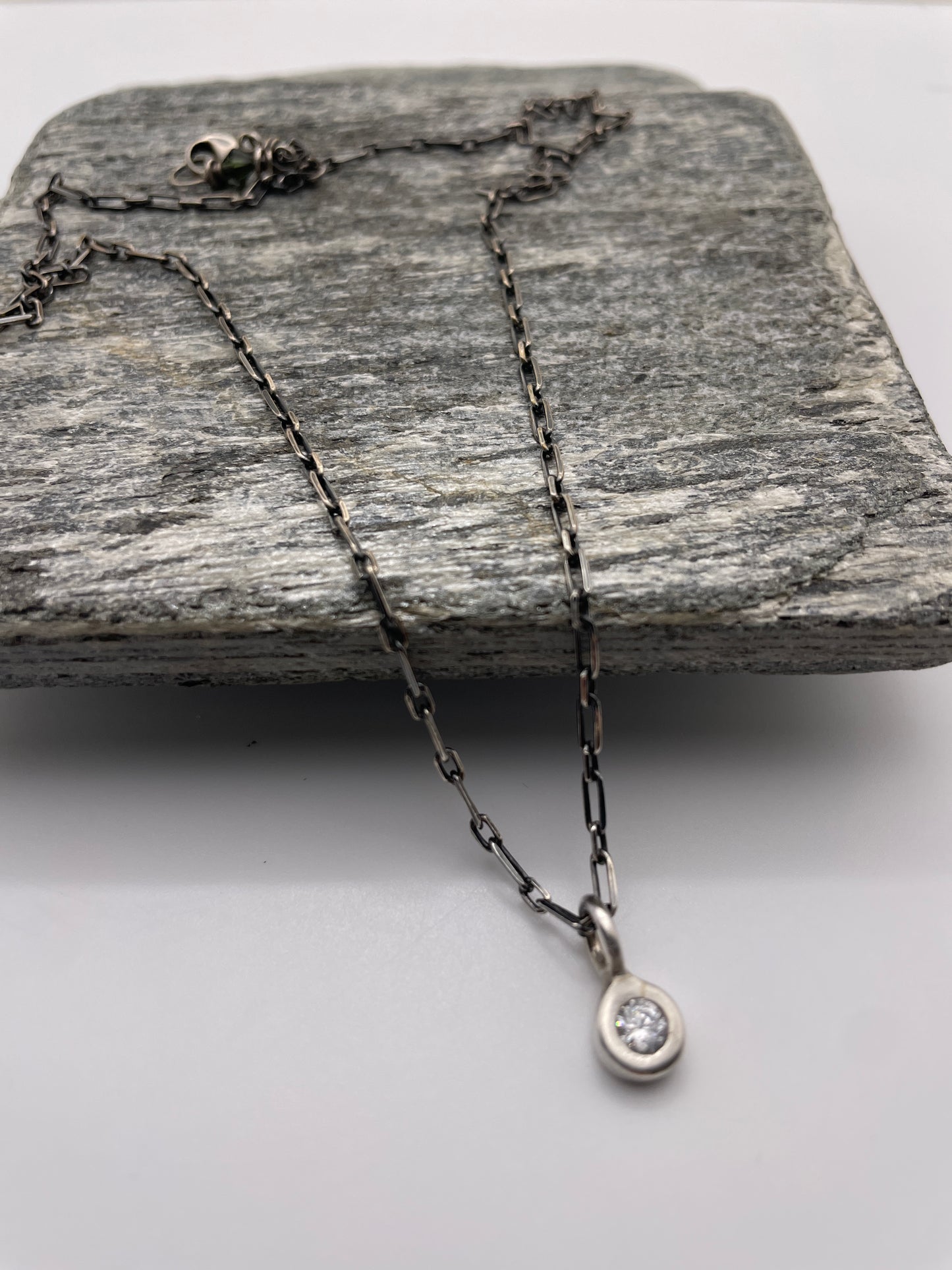 Everyday Oxidized and Sparkle Necklace