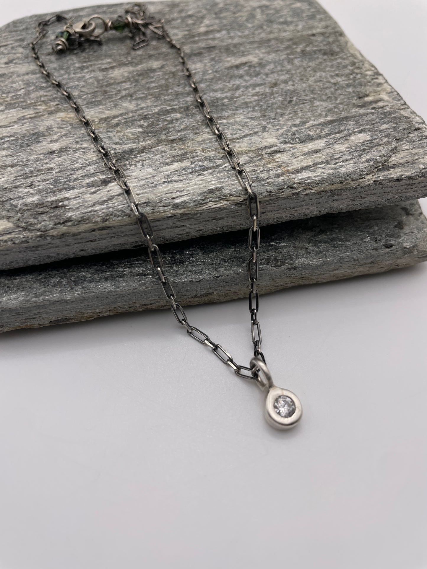 Everyday Oxidized and Sparkle Necklace